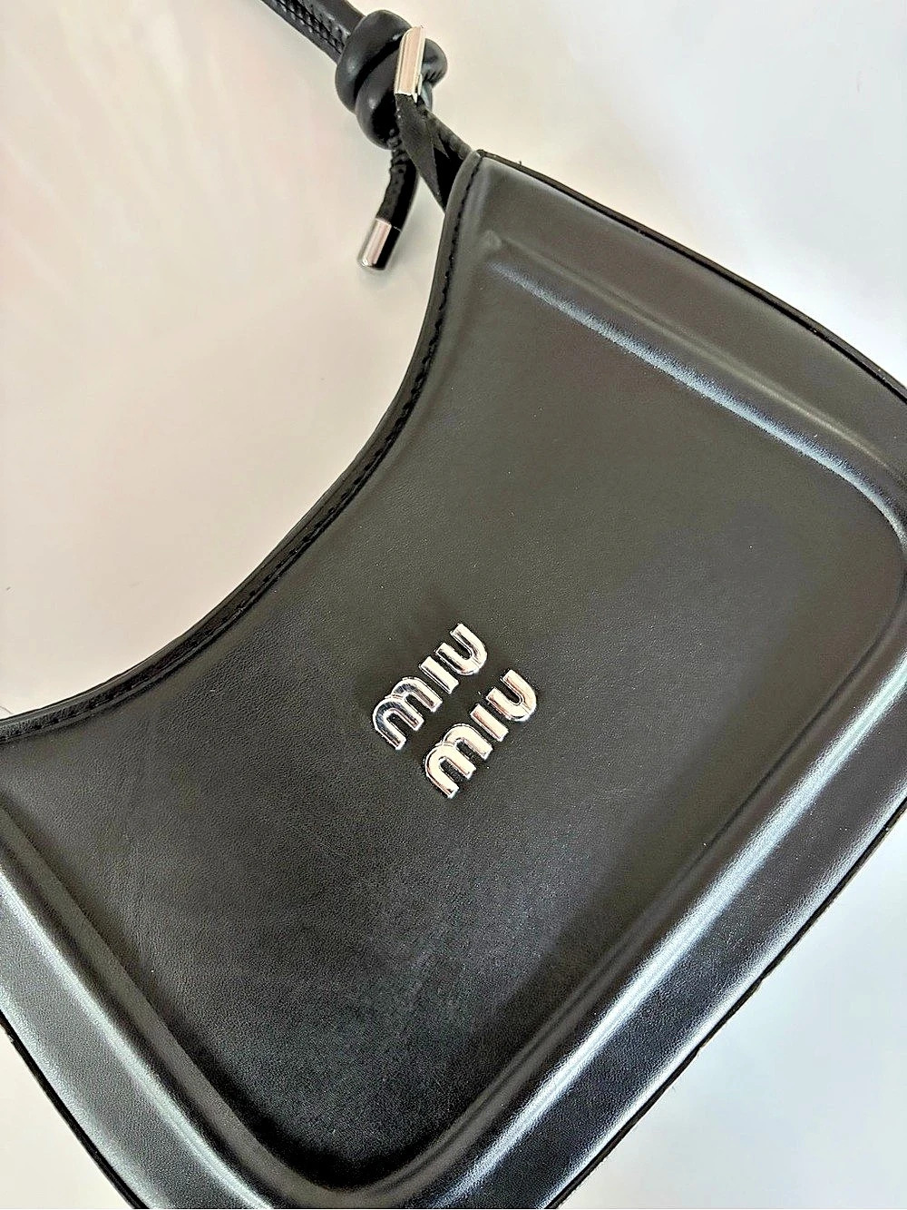 Miu Miu STYLE Black Crossbody Bag faux leather - Picture 6 of 6